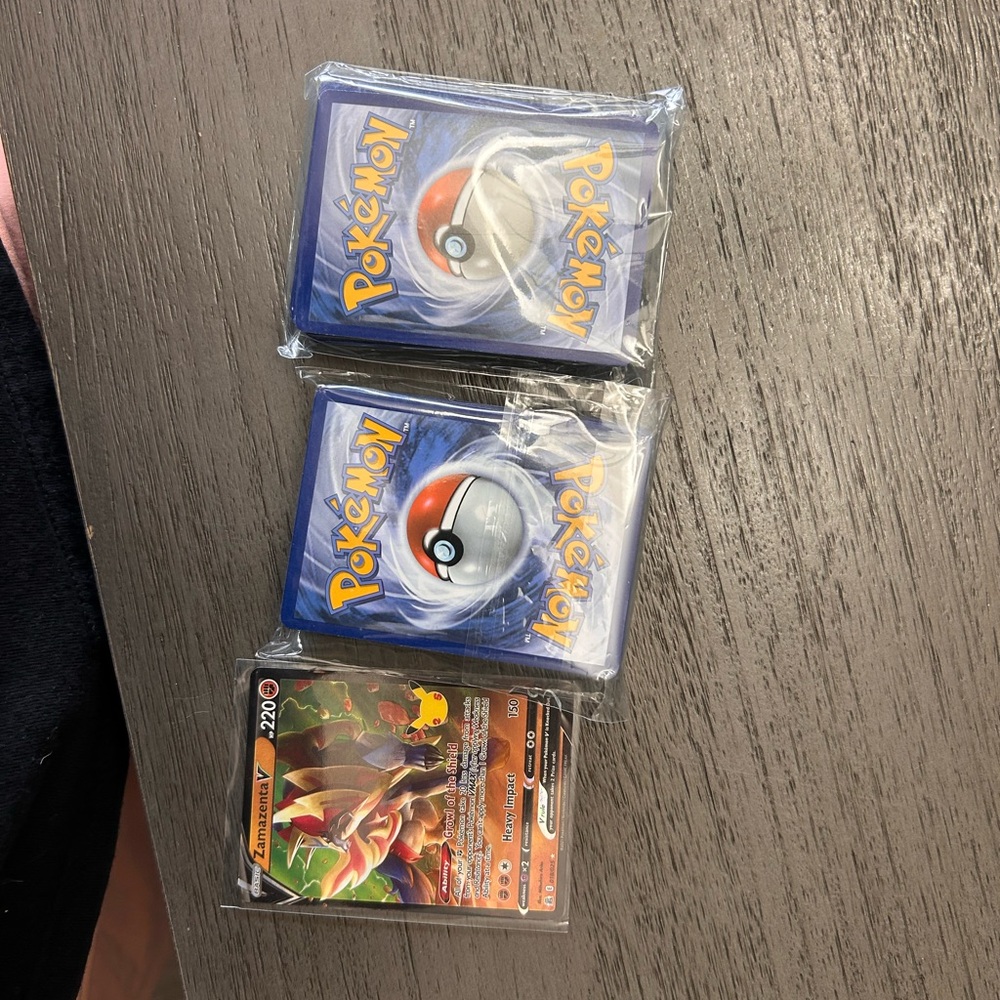 Pokemon Card Set with Zamazenta V - Blue and Orange